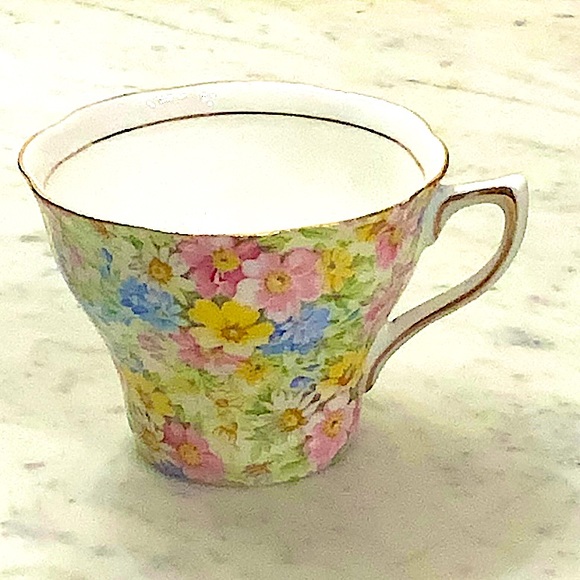 ROSINA-QUEENS CUP & SAUCER SET CHINTZ VINTAGE MADE IN ENGLAND BONE CHINE FLORAL - Picture 9 of 16